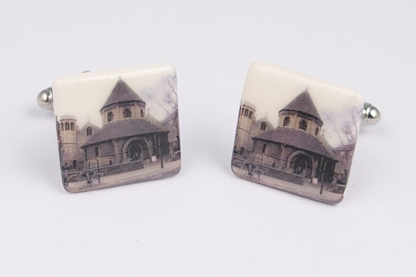 The Round Church Cambridge cufflinks